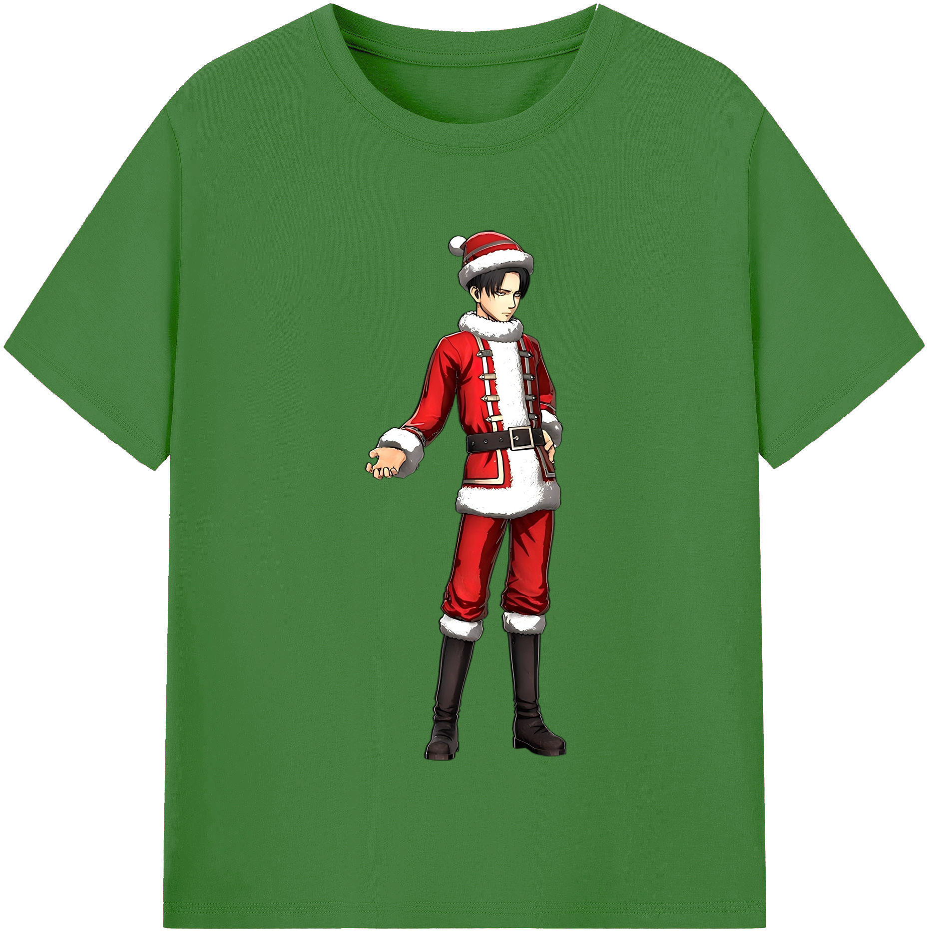 （画像用） 進撃の巨人 リヴァイ·アッカーマン Attack on Titan Levi Ackerman レディースカジュアルプリントTシャツ（綿100％）